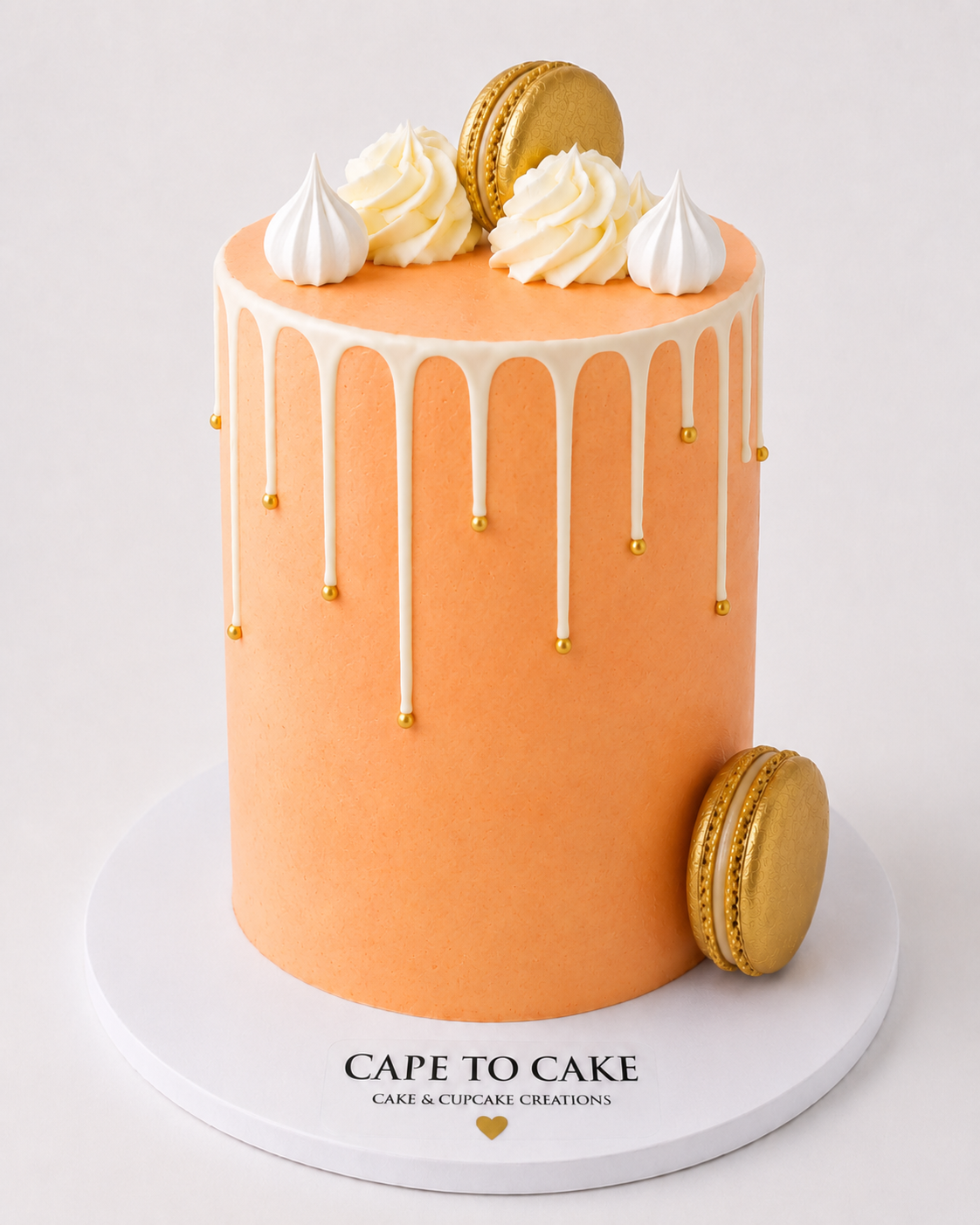 Amber Glow (Orange) Drip cake