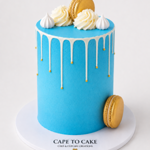 Azure Glamour (Blue) Drip Cake
