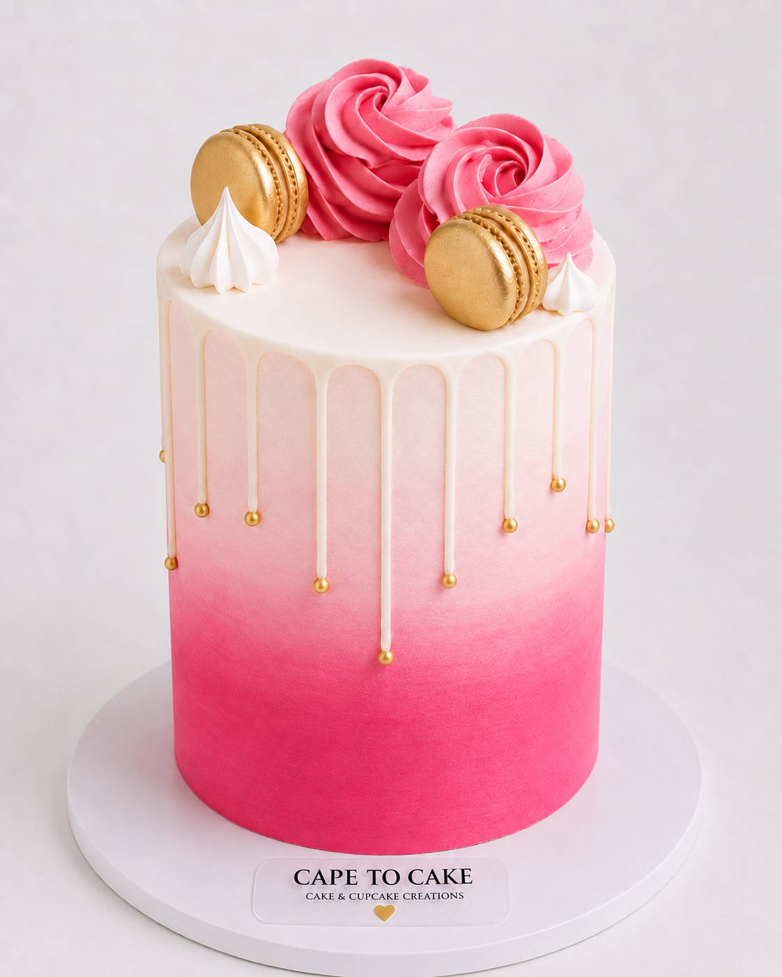 Blush Elegance (Pink) drip cake