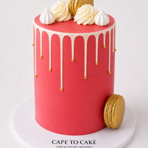 Crimson Luxe (Red) Drip Cake