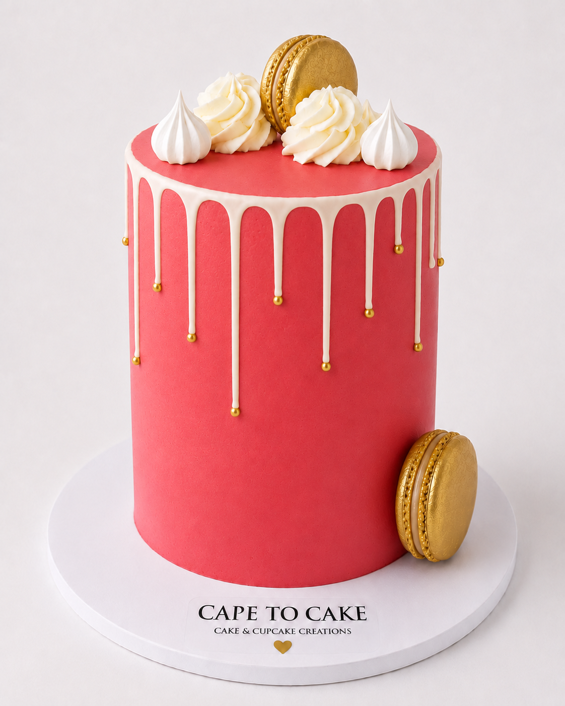 Crimson Luxe (Red) Drip Cake