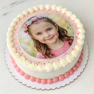 Edible Print Round Cake