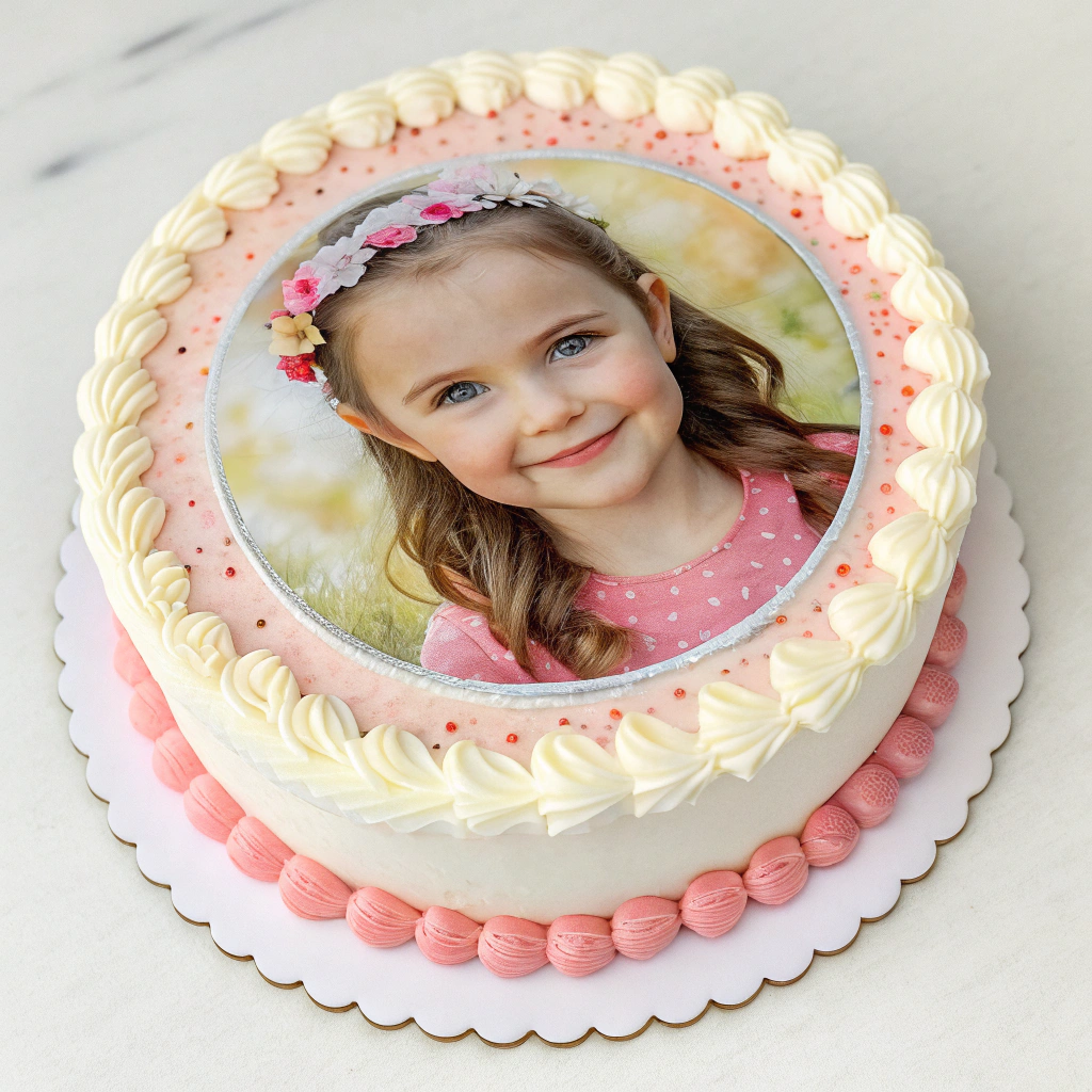 Edible Print Round Cake