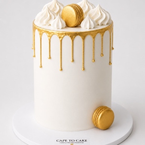 Ivory Opulence drip cake
