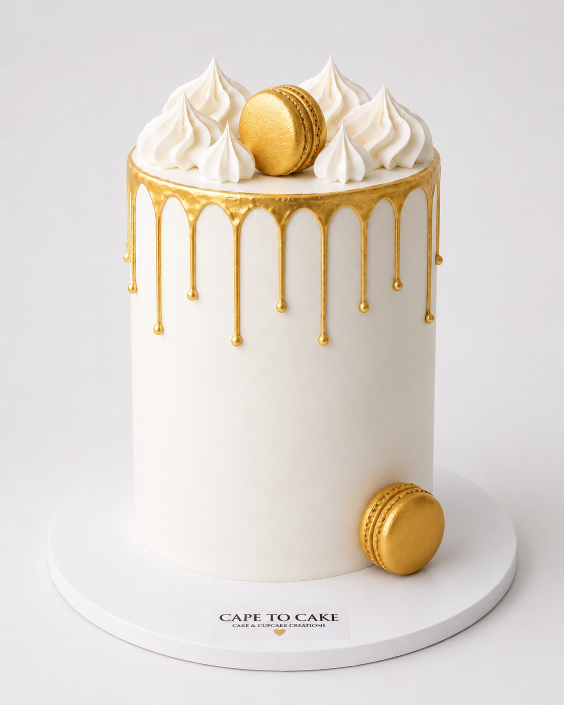 Ivory Opulence drip cake