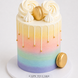 Pastel Dreams (Pastel Rainbow) drip cake