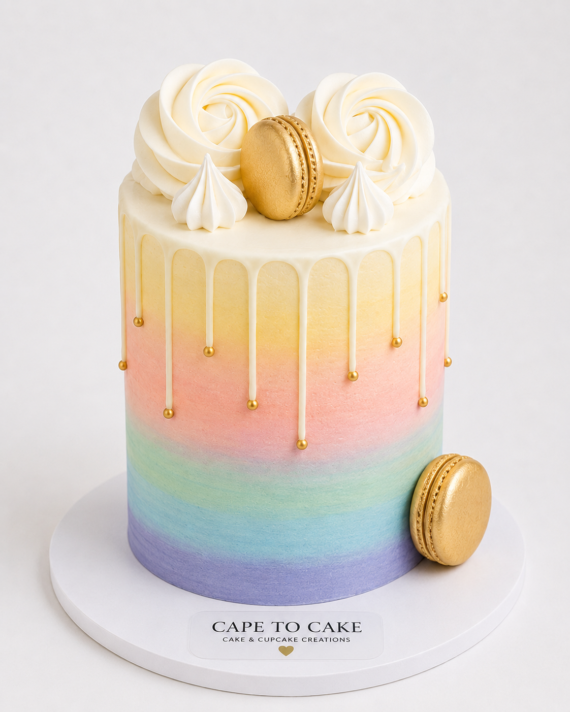 Pastel Dreams (Pastel Rainbow) drip cake