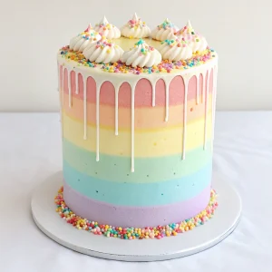 Pastel Rainbow Cake