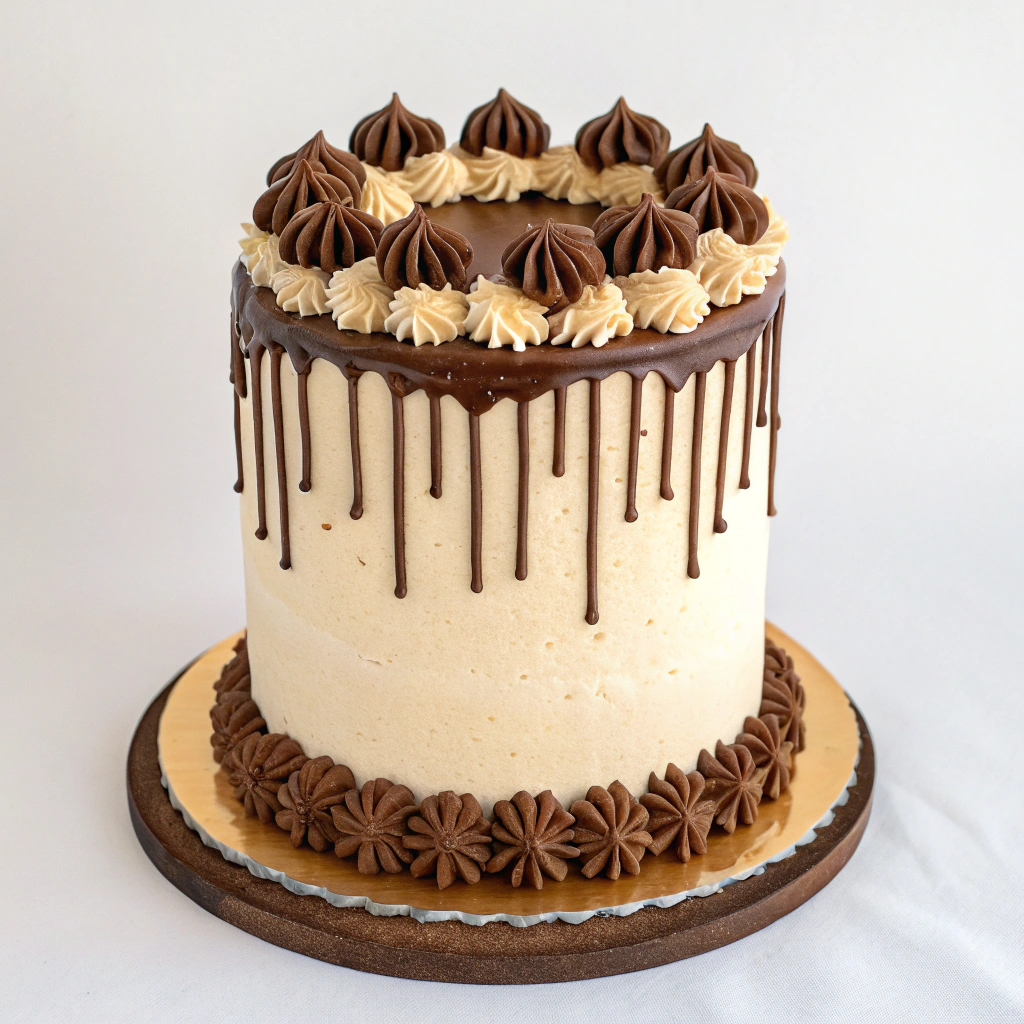 Swiss Meringue Choclate Cake