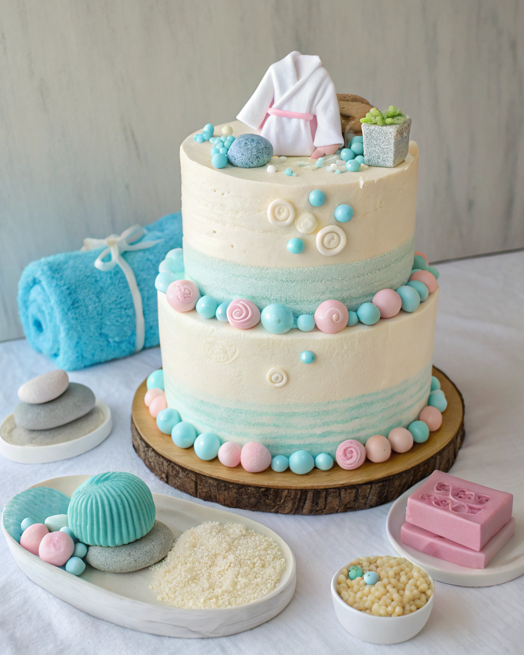-tall-buttercream-cake-with-a-spa-theme(1)