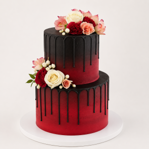 Crimson Fade Cake 1