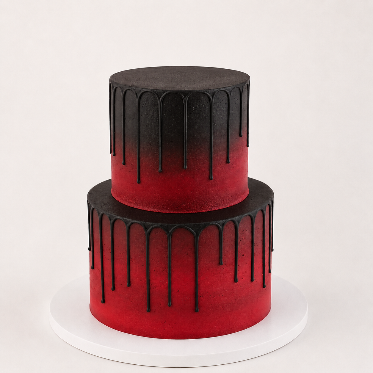 Crimson fade cake DIY