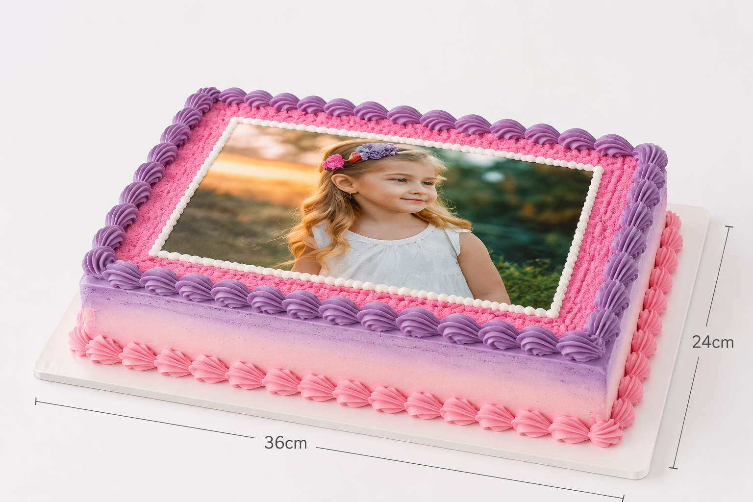 Edible Print Cake Rectangular 36x24