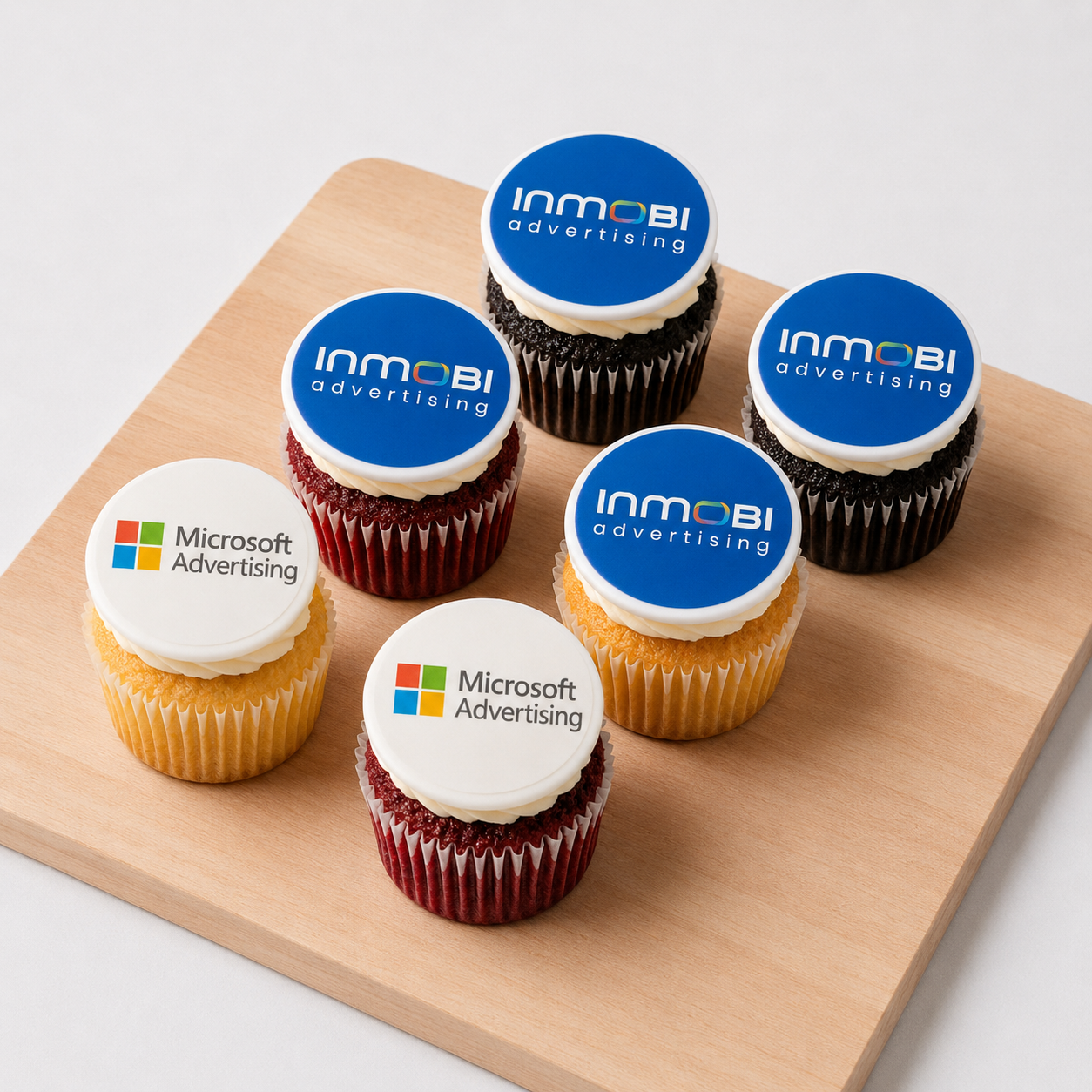 Inmobi and Microsoft Branded Cupcakes