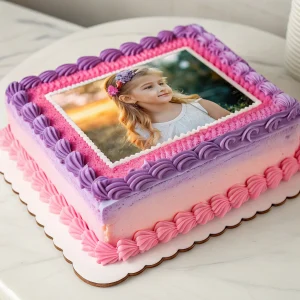 Rectangular Edible Print Cake