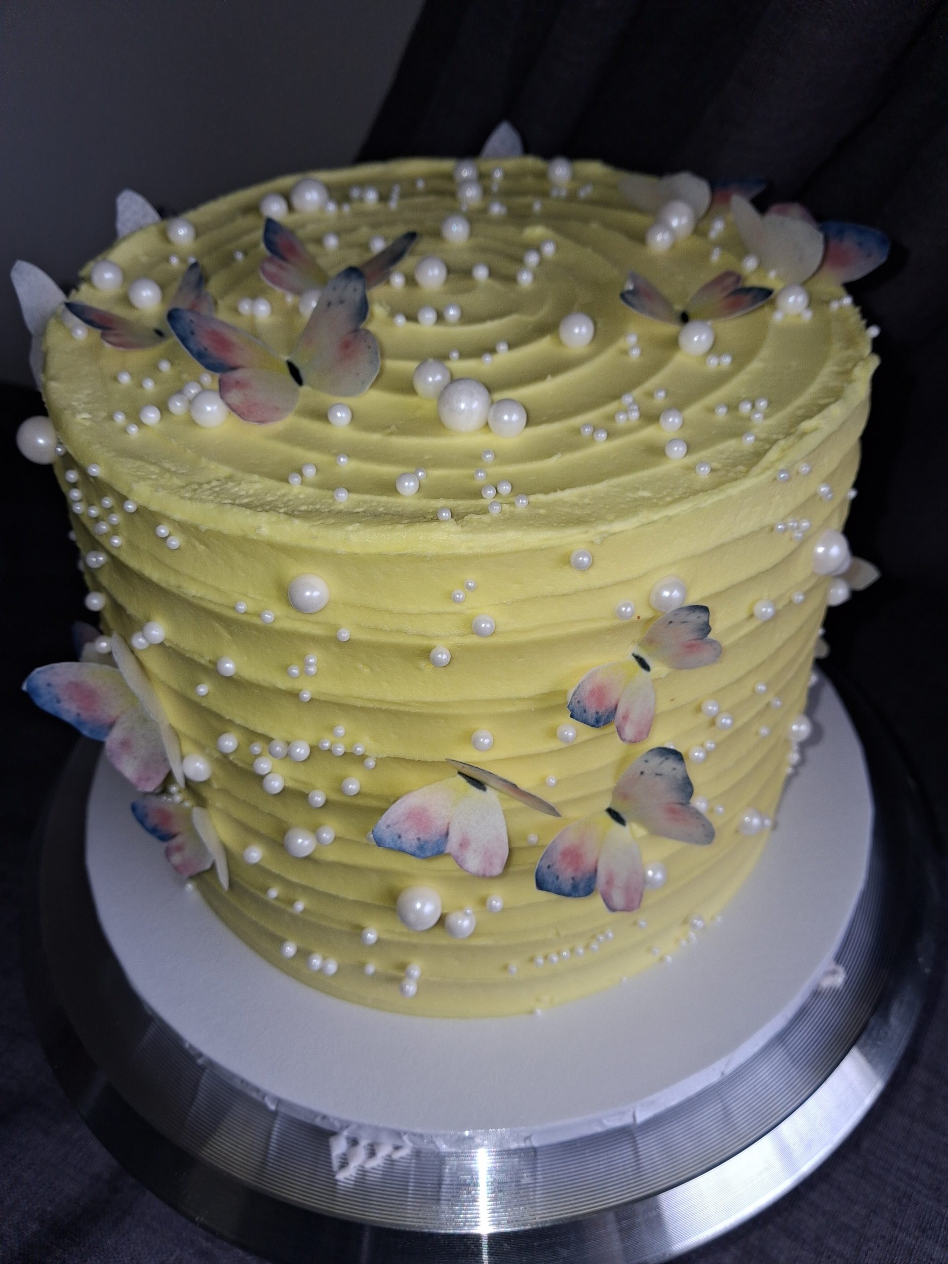 Yellow Butterfly cake