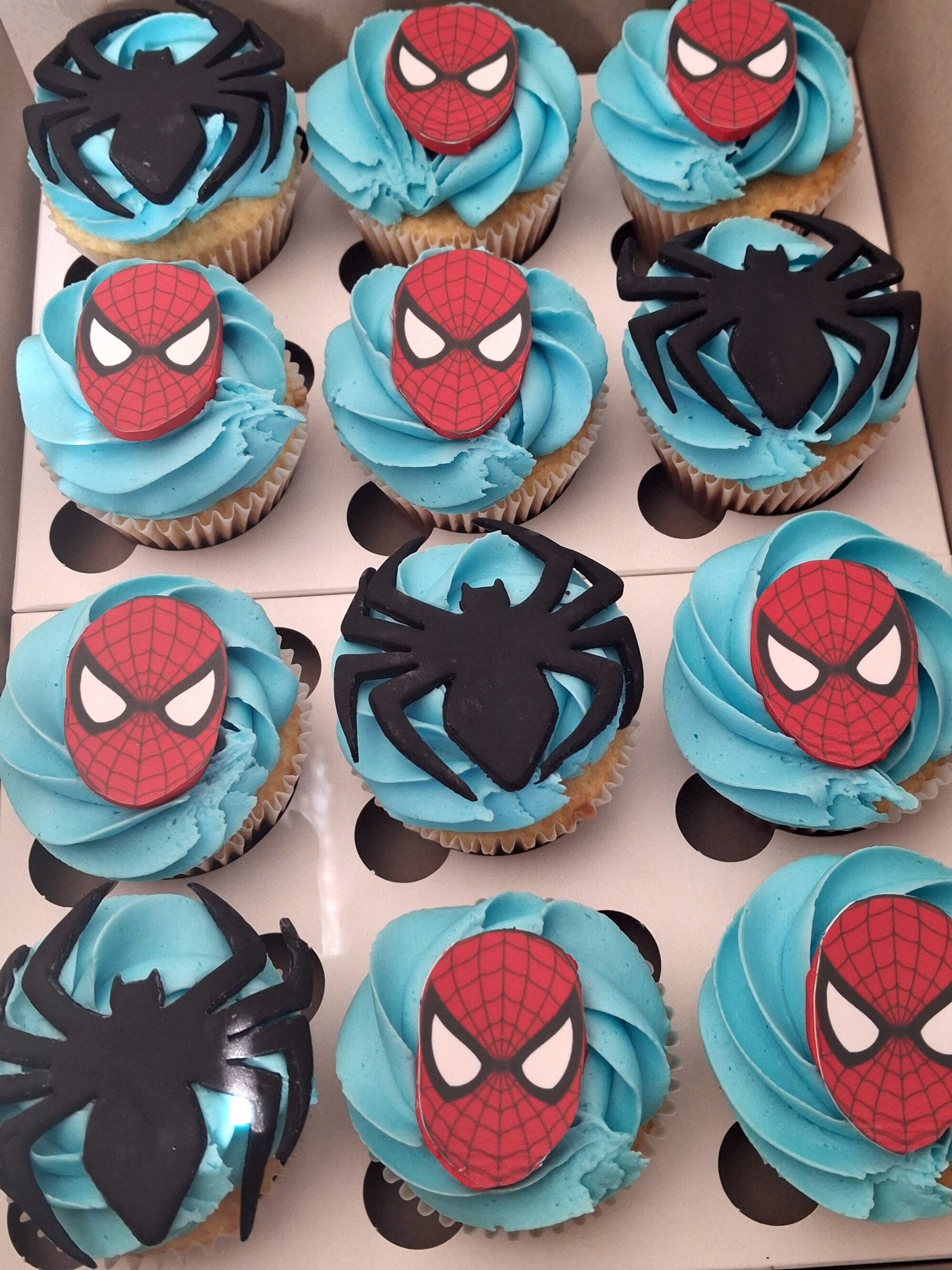 Spider-Man Themed Cupcakes (Fondant Toppers) - Image 2