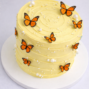 Buttercream Butterfly Celebration Cake - Image 6