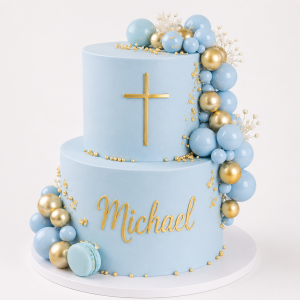 Christening Buttercream Cake