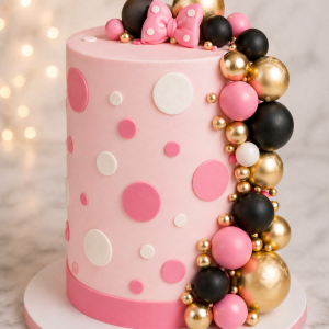 Minnie Inspired Buttercream Cake