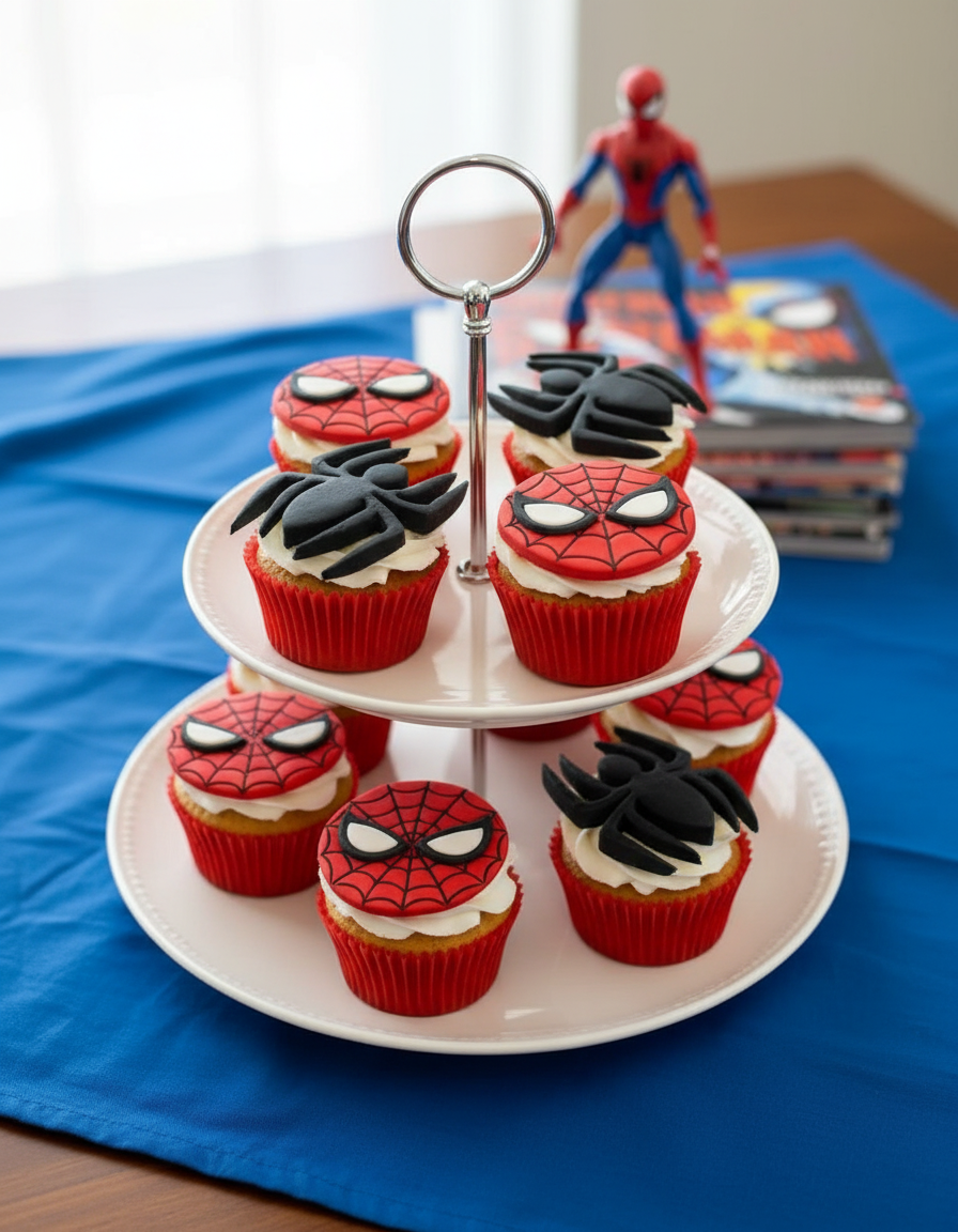 Spiderman Cupcakes