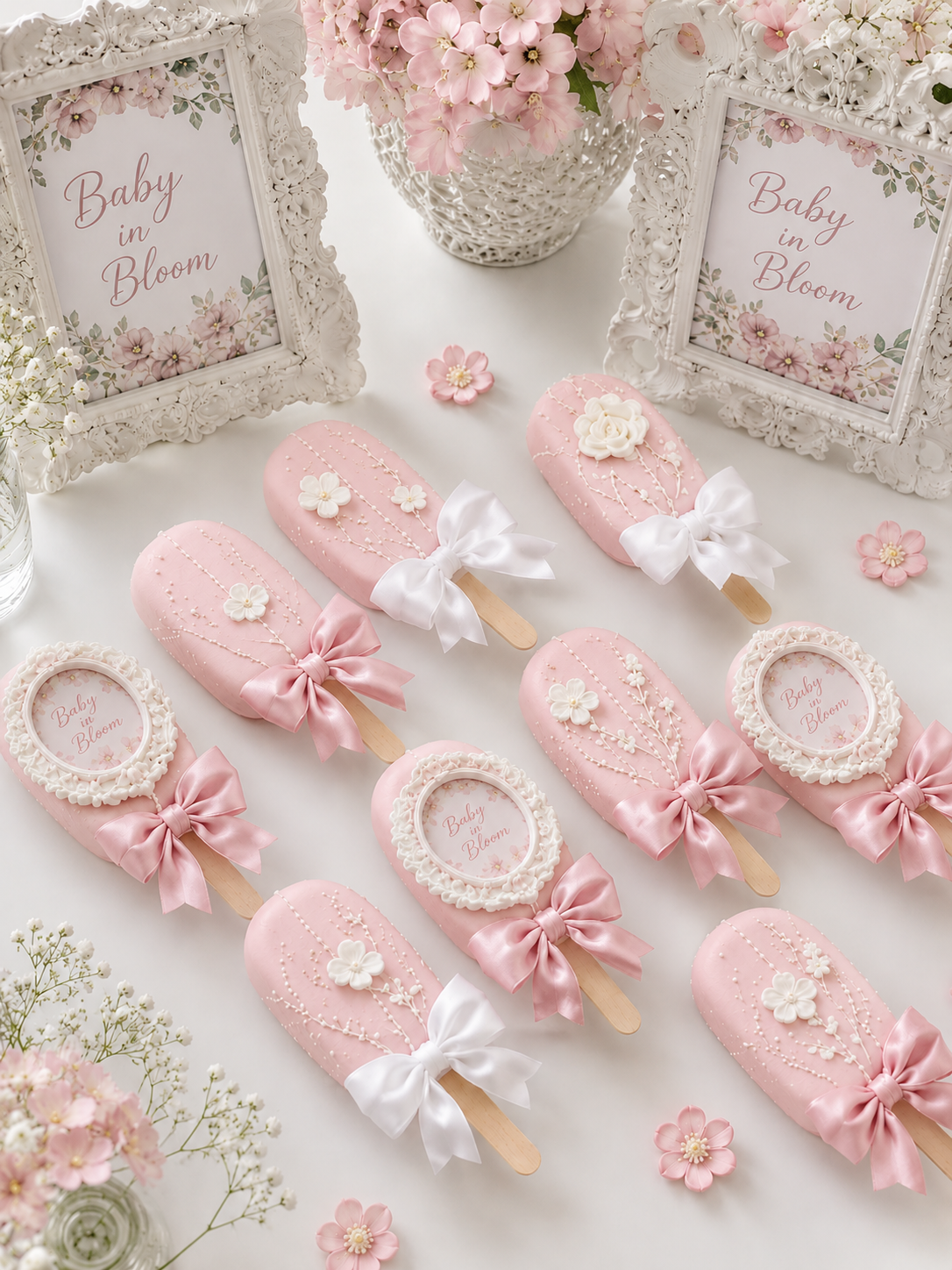 Baby in Bloom Pink Cakesickles
