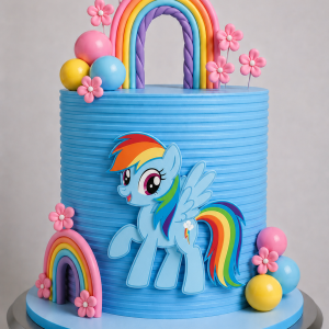 Rainbow Dash Birthday Cake |