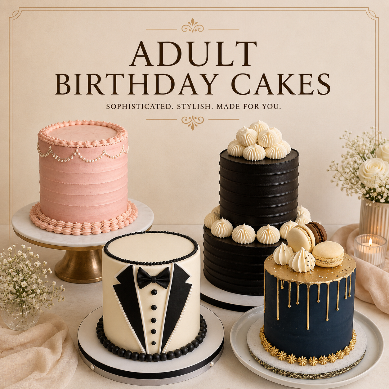 Adult Birthday Cakes Cape to Cake Bellville
