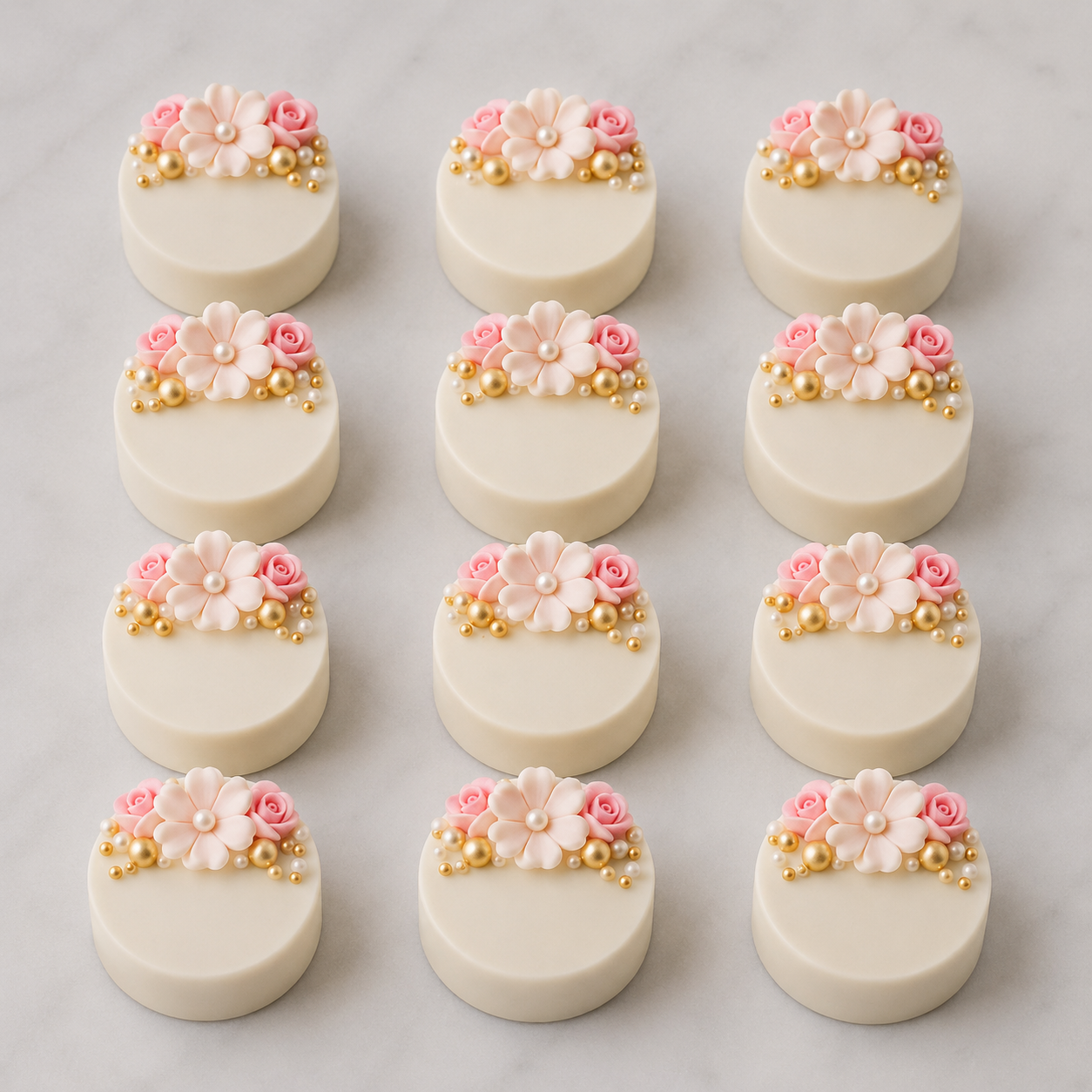 Blush Bloom Chocolate Covered Oreos Cape to Cake
