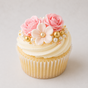 Blush Bloom Floral Cupcakes