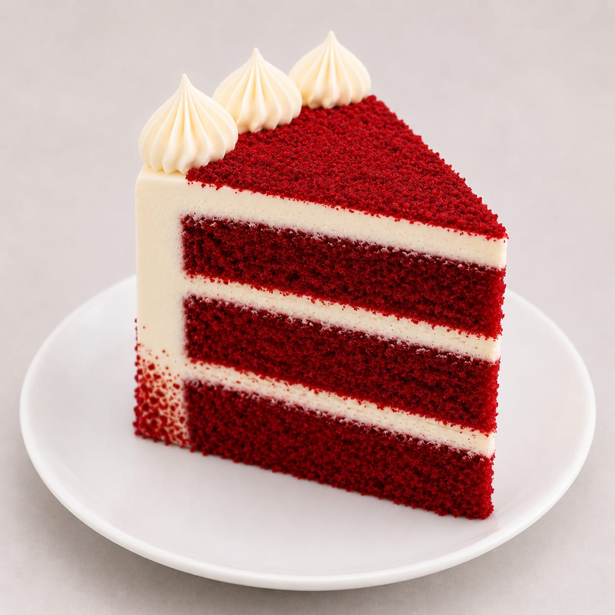Classic Red Velvet Cake Sliced Cream Cheese Frosting Cape to Cake