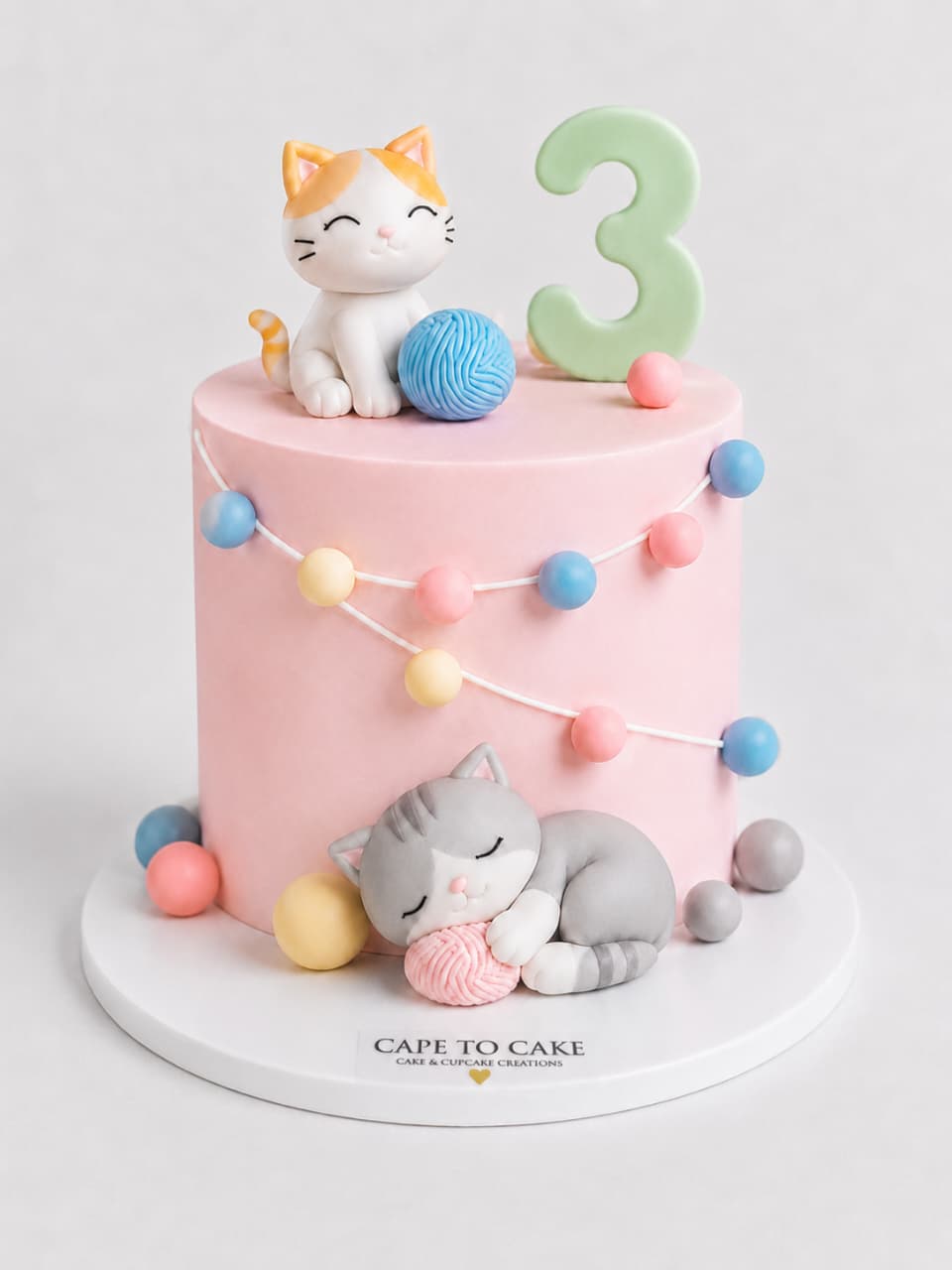 Kitty & Wool 3rd Birthday Cake