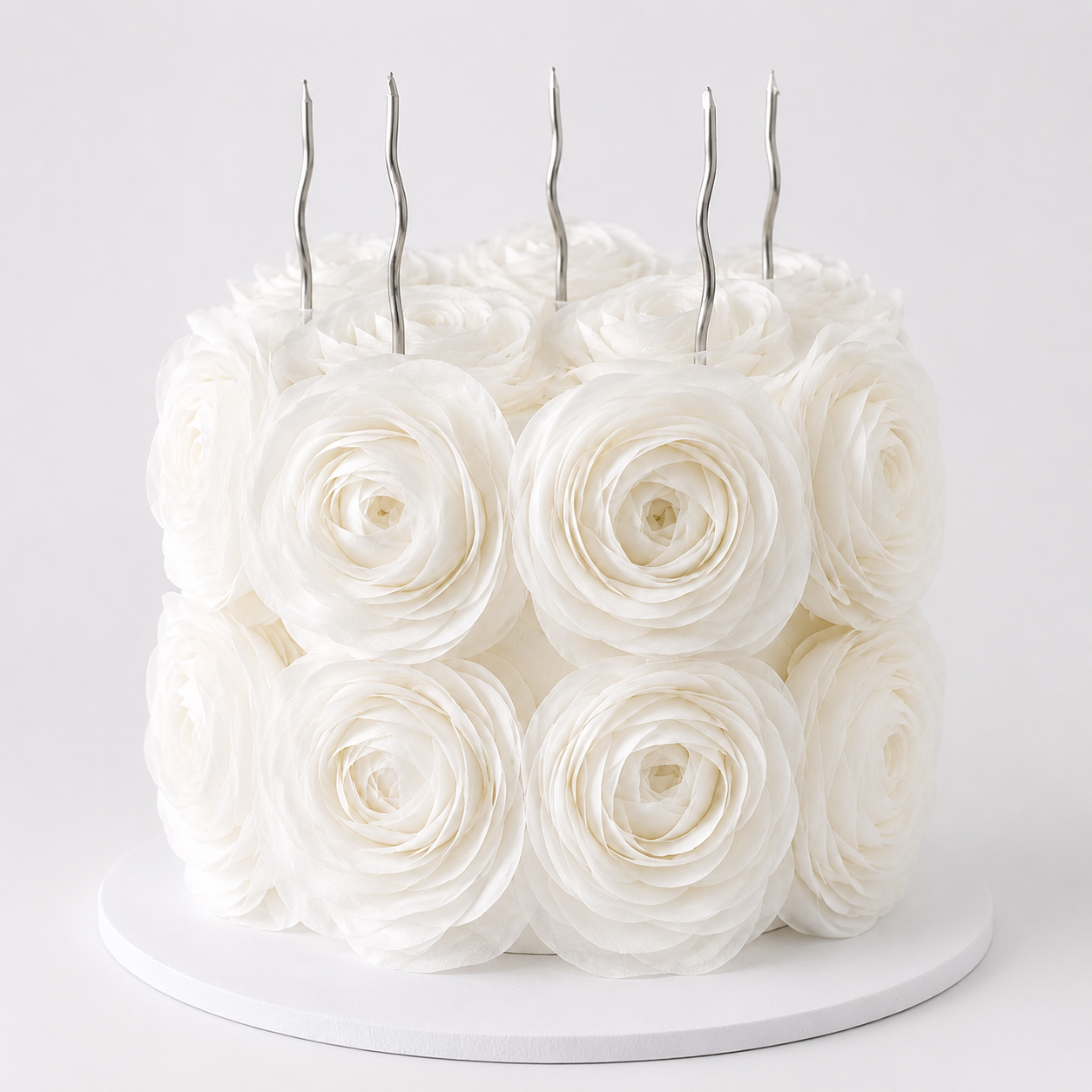 Wafer Ruffle Rose 6 cake