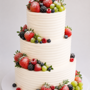 Berry & Vine Wedding Cake