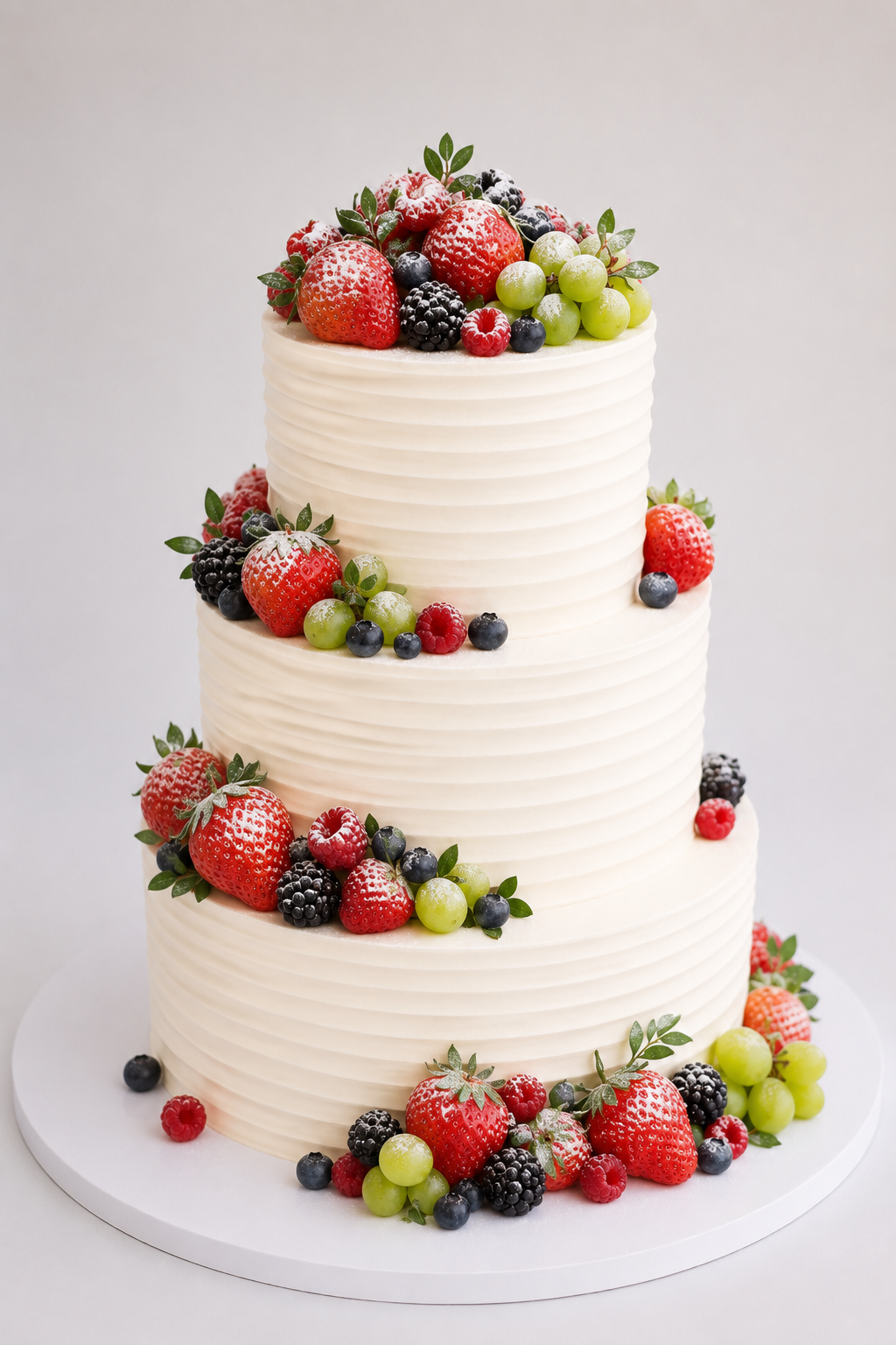 Berry & Vine Wedding Cake