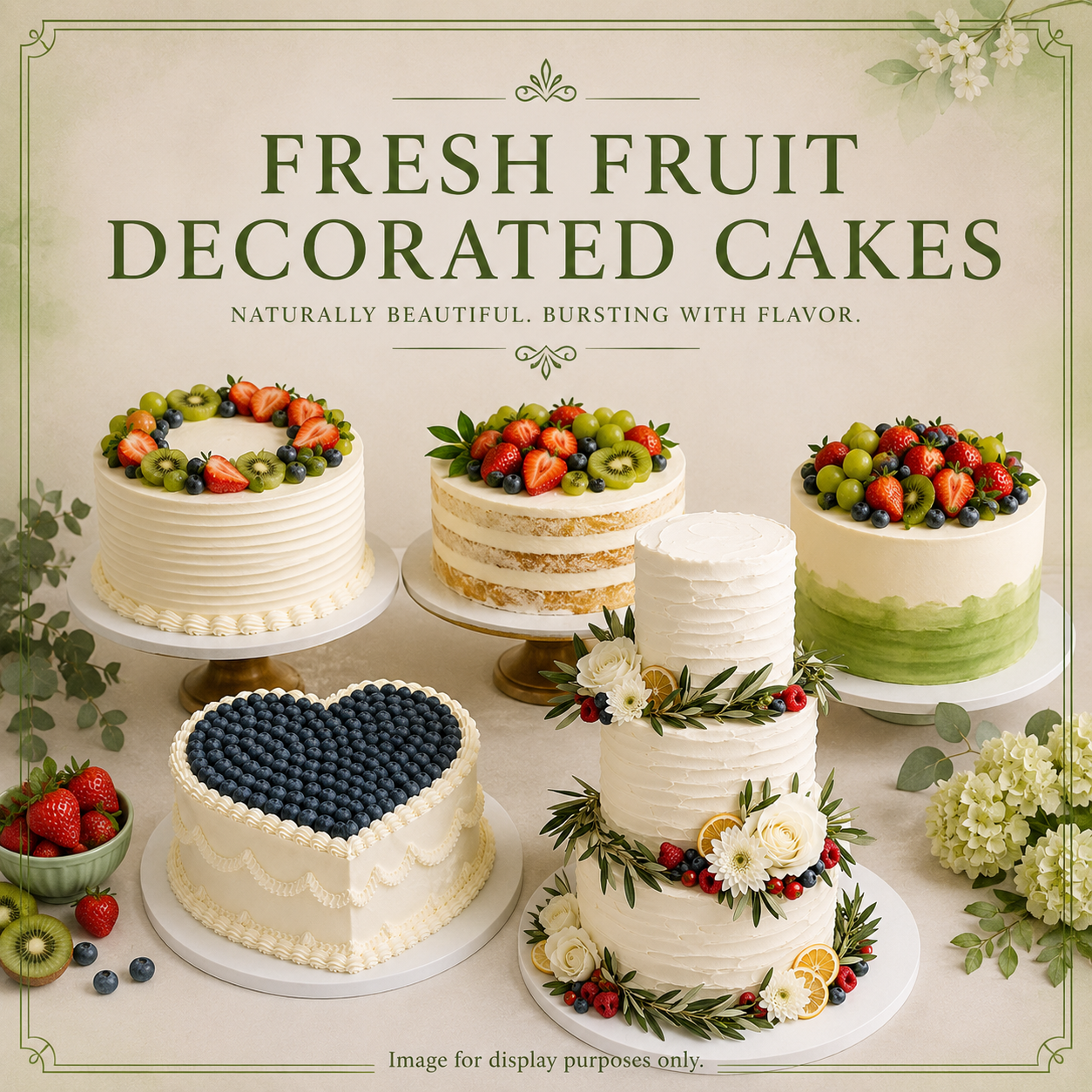 Fresh Fruit Decorated Cakes Cape to Cake Bellville