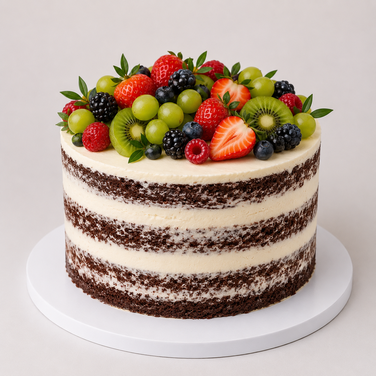The Summer Orchard Semi-Naked Cake Cohocolate