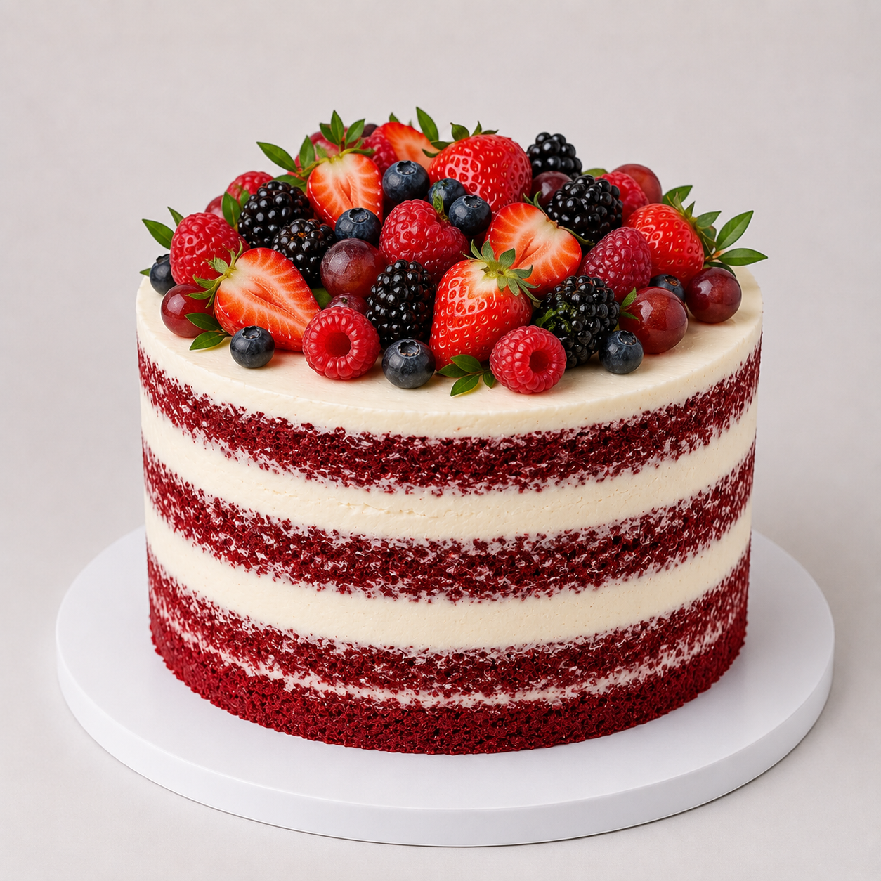 The Summer Orchard Semi-Naked Cake Red Velvet