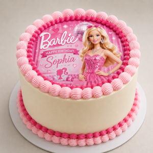 Barbie Edible Print Cake