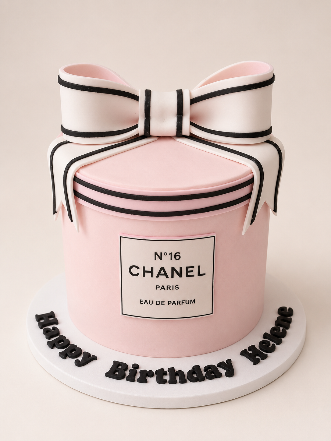 Chanel Inspired Bow Cake
