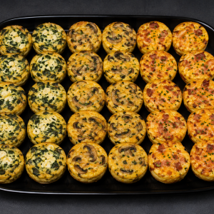 Crustless Mini Quiche Platter