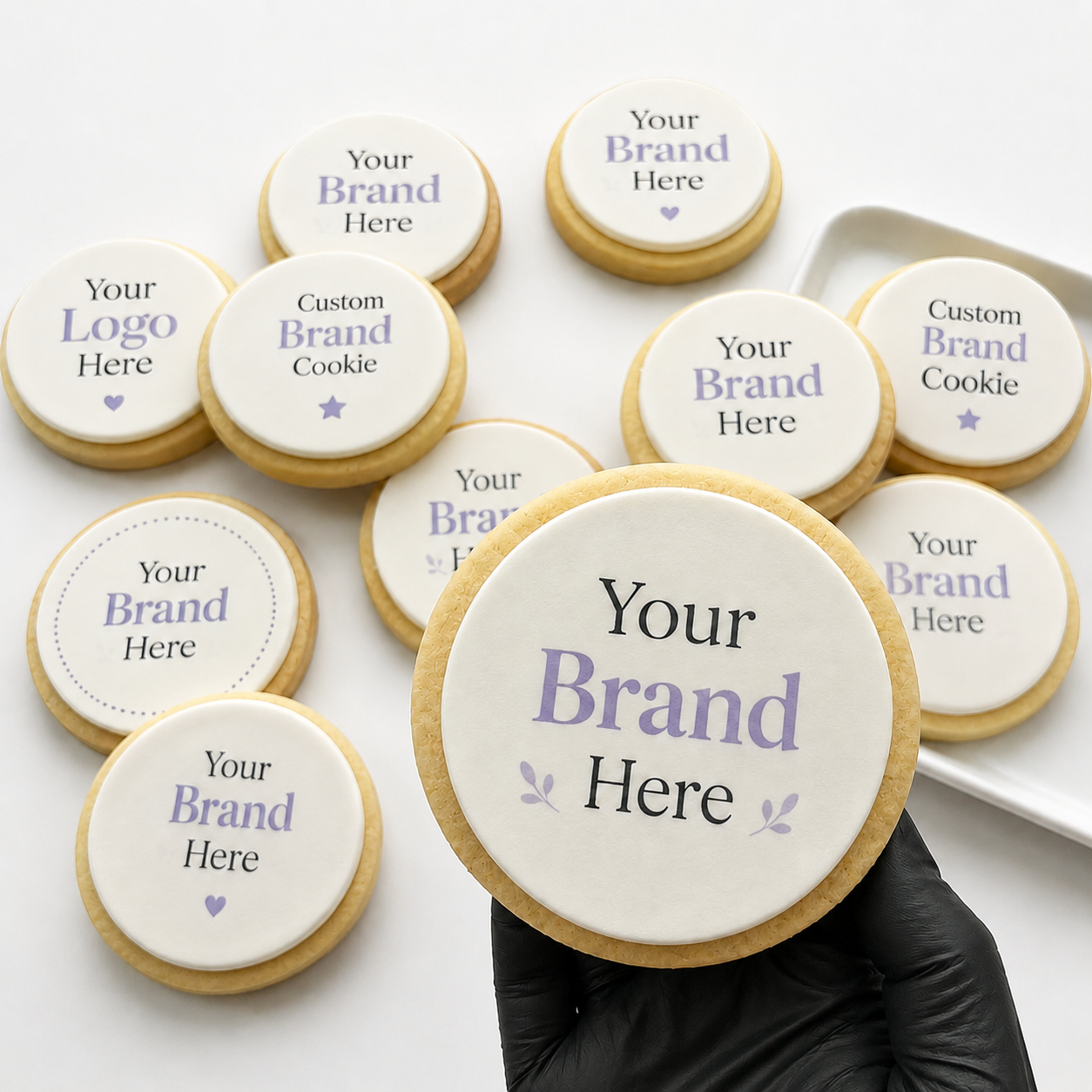 Custom branded edible print cookie