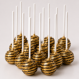 Golden Drizzle Cakepops