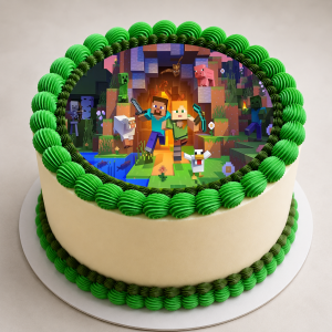 Minecraft Edible Print Cake