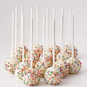 Rainbow Confetti Cake Pops